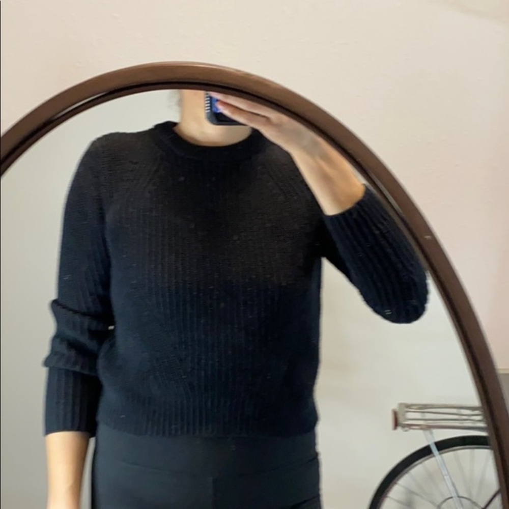 H&M basics black knit sweater